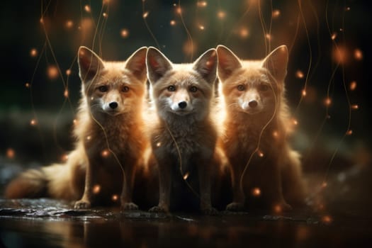 Enter the enchanting realm of the curious spirit foxes, mystical creatures that possess the ability to effortlessly traverse between the ethereal spirit world and the tangible physical realm.
