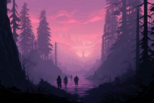 In the realm of fantasy, elusive mist walkers roam, their ethereal forms blending seamlessly with the swirling mists.