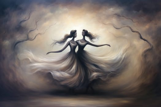 Immerse yourself in the enchanting world of fantasy as you witness the ethereal dance of graceful sylphs, ethereal beings of air and wind.