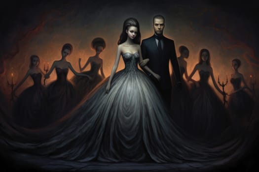 Step into a world where hauntingly beautiful vampires captivate with their ethereal allure.