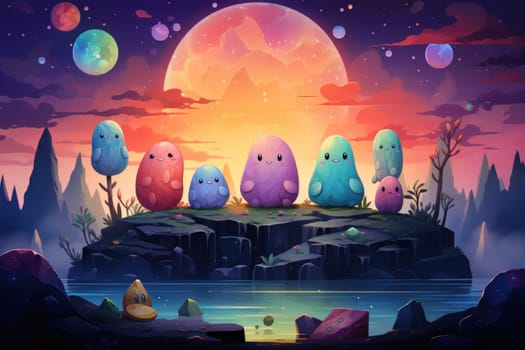 Deep within the realms of fantasy, harmonious singing stones lie, their mystical nature revealed when struck.