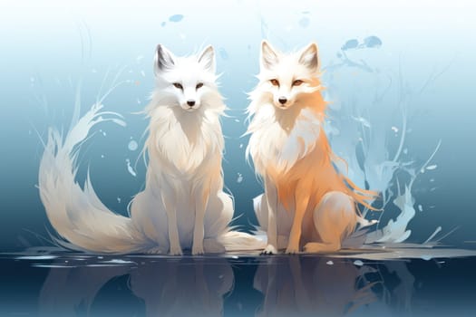 Enter the enchanting realm of the curious spirit foxes, mystical creatures that possess the ability to effortlessly traverse between the ethereal spirit world and the tangible physical realm.