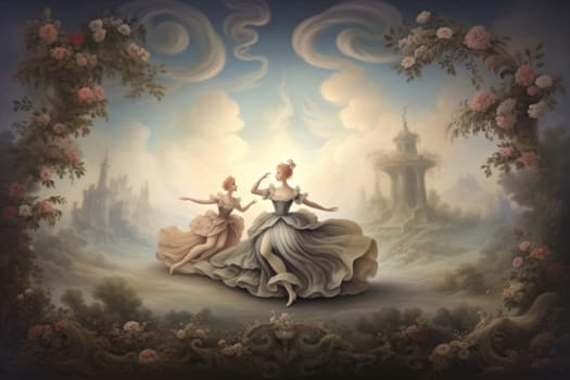 Immerse yourself in the enchanting world of fantasy as you witness the ethereal dance of graceful sylphs, ethereal beings of air and wind.