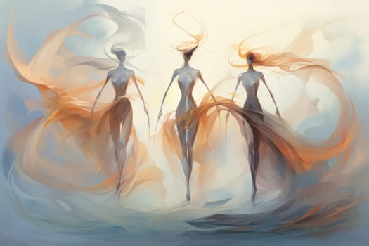 Immerse yourself in the enchanting world of fantasy as you witness the ethereal dance of graceful sylphs, ethereal beings of air and wind.