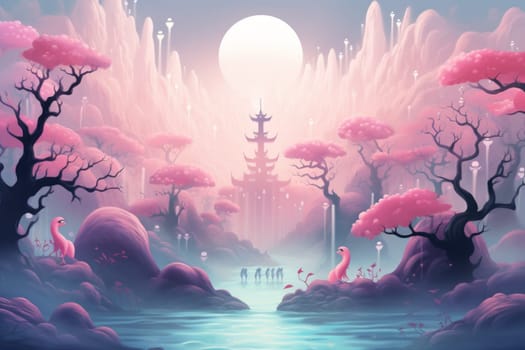 In the realm of fantasy, elusive mist walkers roam, their ethereal forms blending seamlessly with the swirling mists.
