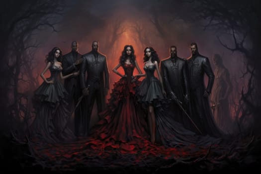 Step into a world where hauntingly beautiful vampires captivate with their ethereal allure.