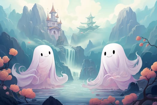 In the realm of fantasy, ethereal mist guardians watch over sacred sites, their presence veiled in a shroud of mist and mystery.