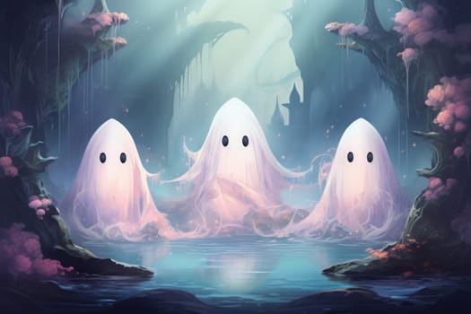 In the realm of fantasy, ethereal mist guardians watch over sacred sites, their presence veiled in a shroud of mist and mystery.