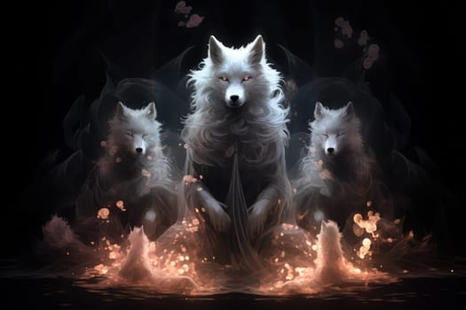 Enter the enchanting realm of the curious spirit foxes, mystical creatures that possess the ability to effortlessly traverse between the ethereal spirit world and the tangible physical realm.