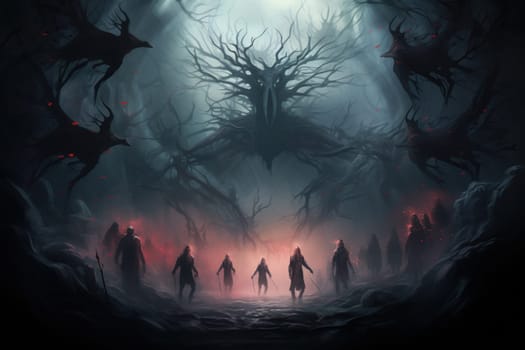 In the realm of fantasy, elusive mist walkers roam, their ethereal forms blending seamlessly with the swirling mists.