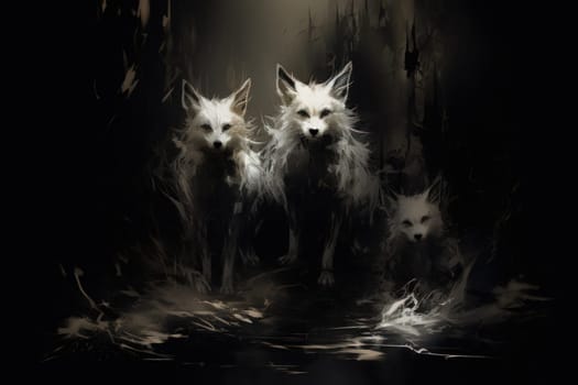 Enter the enchanting realm of the curious spirit foxes, mystical creatures that possess the ability to effortlessly traverse between the ethereal spirit world and the tangible physical realm.