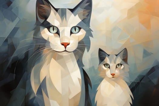 In the depths of fantasy, bewitching moonstone cats prowl. Their sleek forms, adorned with luminescent moonstone markings, captivate all who dare to meet their gaze.