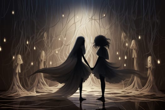 Enter the captivating realm of fantasy, where enigmatic shadow dancers gracefully weave illusions and manipulate darkness with an ethereal finesse.