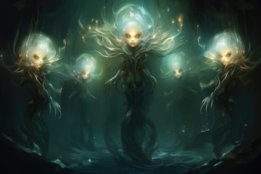 Delve into the realm of fantasy and witness the mesmerizing presence of elusive water elementals.