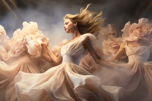 Immerse yourself in the enchanting world of fantasy as you witness the ethereal dance of graceful sylphs, ethereal beings of air and wind.