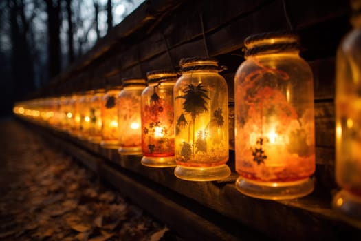 Step into a realm of ethereal beauty, where illuminated spirit lanterns serve as beacons of hope.