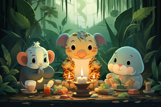 Enter a whimsical world where charming talking animals, with their enchanting voices and wisdom, offer sage advice to those in need.