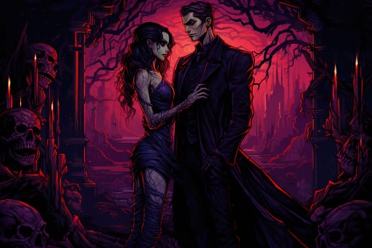 Step into a world where hauntingly beautiful vampires captivate with their ethereal allure.