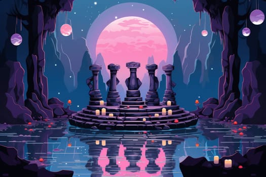 Deep within the realms of fantasy, harmonious singing stones lie, their mystical nature revealed when struck.