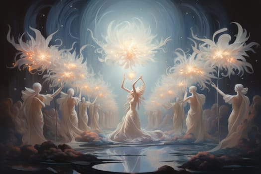 Enter the realm of fantasy and behold the enchanting presence of ethereal moonlight sprites.