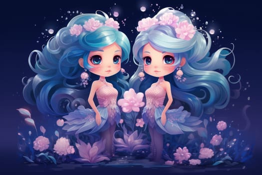 Imagine a mystical world where ethereal mermaids gracefully swim with flowing sapphire tails, enchanting all who gaze upon their mesmerizing beauty.