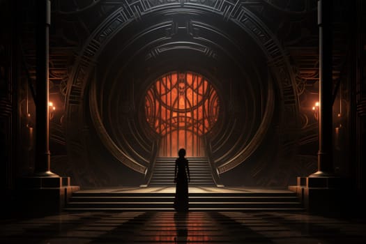 Hidden amidst the ethereal landscapes of fantasy, enigmatic shadow gates stand as enigmatic thresholds to realms concealed in obscurity.