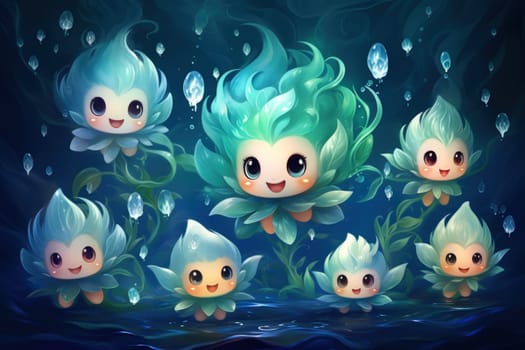Delve into the realm of fantasy and witness the mesmerizing presence of elusive water elementals.