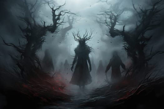 In the realm of fantasy, elusive mist walkers roam, their ethereal forms blending seamlessly with the swirling mists.