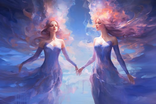 Imagine a mystical world where ethereal mermaids gracefully swim with flowing sapphire tails, enchanting all who gaze upon their mesmerizing beauty.