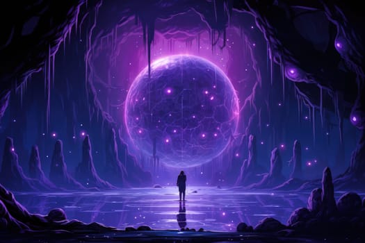 Immerse yourself in the realm of magic with this captivating illustration by a professional visual artist.