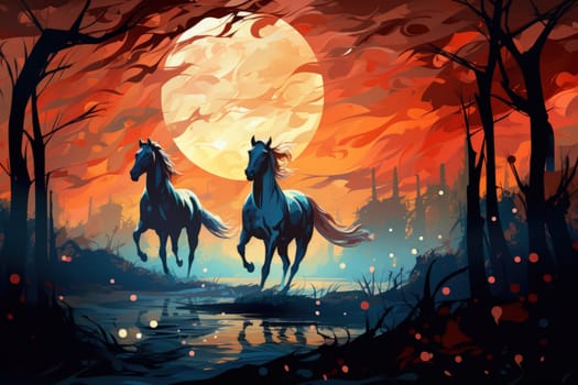 Embark on a mystical journey where elusive centaurs, with their ethereal grace, gallop through moonlit meadows.