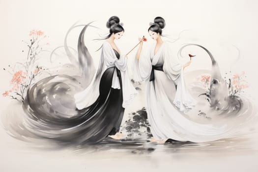 Step into a realm of enchantment and behold the mesmerizing beauty of elegant swan maidens.