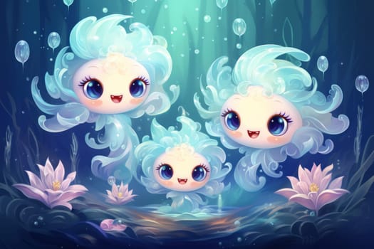 Delve into the realm of fantasy and witness the mesmerizing presence of elusive water elementals.