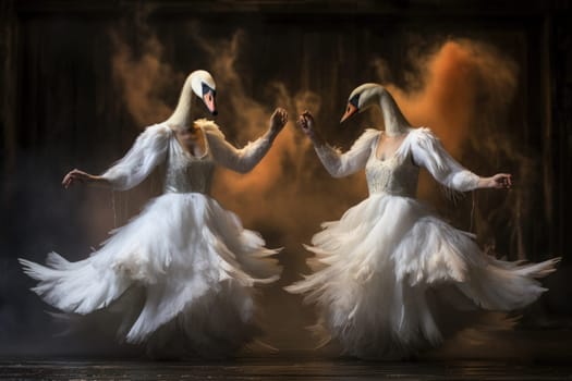 Step into a realm of enchantment and behold the mesmerizing beauty of elegant swan maidens.