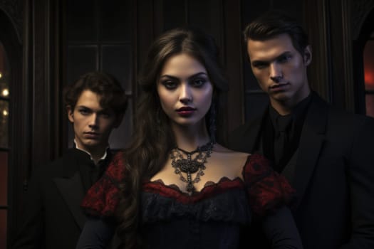 Step into a world where hauntingly beautiful vampires captivate with their ethereal allure.