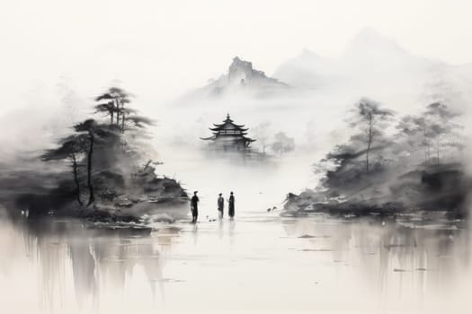 In the realm of fantasy, elusive mist walkers roam, their ethereal forms blending seamlessly with the swirling mists.