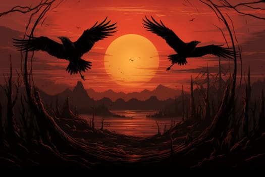 Enter the realm of fantasy and encounter the cursed wereravens, unfortunate beings caught in an eternal cycle of shifting between human and raven forms.