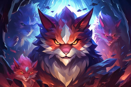 Witness the power and majesty of the ferocious thundercats in this captivating illustration crafted by a professional visual artist.
