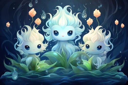 Delve into the realm of fantasy and witness the mesmerizing presence of elusive water elementals.