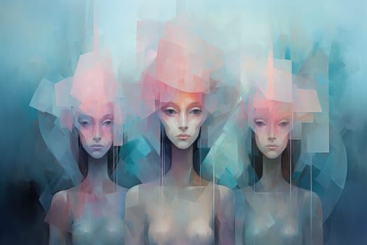 In the realm of fantasy, ethereal mist guardians watch over sacred sites, their presence veiled in a shroud of mist and mystery.