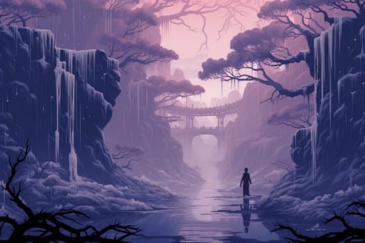 In the realm of fantasy, elusive mist walkers roam, their ethereal forms blending seamlessly with the swirling mists.