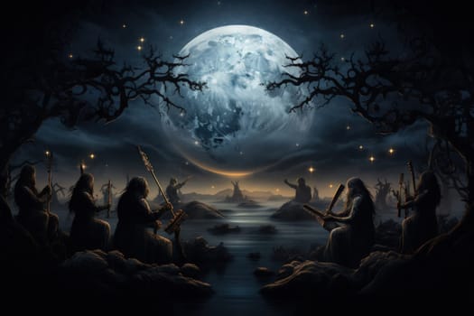 In the realm of fantasy, celestial harpists are ethereal beings whose music transcends the mortal plane and reaches the celestial realms.