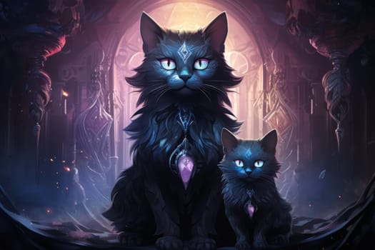 In the depths of fantasy, bewitching moonstone cats prowl. Their sleek forms, adorned with luminescent moonstone markings, captivate all who dare to meet their gaze.