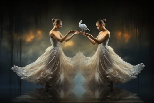 Step into a realm of enchantment and behold the mesmerizing beauty of elegant swan maidens.