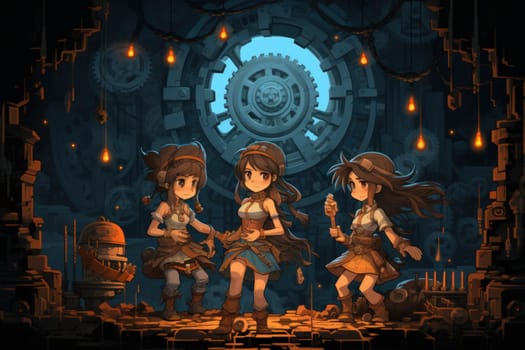 Step into a world where fantasy and mechanics intertwine, and witness the marvel of clockwork fairies.