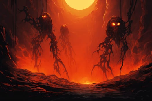 Witness the awe-inspiring power of the elemental realm with this captivating illustration by a professional visual artist.