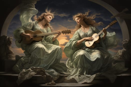In the realm of fantasy, celestial harpists are ethereal beings whose music transcends the mortal plane and reaches the celestial realms.