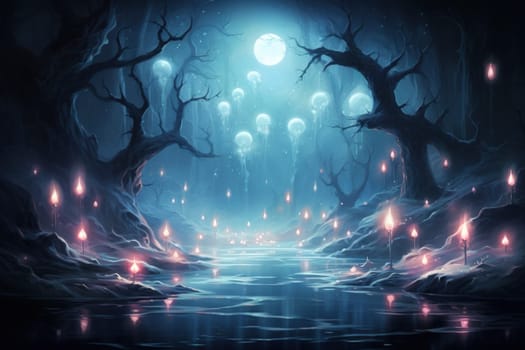 Enter the realm of fantasy and behold the enchanting presence of ethereal moonlight sprites.