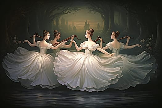 Step into a realm of enchantment and behold the mesmerizing beauty of elegant swan maidens.