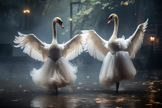 Step into a realm of enchantment and behold the mesmerizing beauty of elegant swan maidens.